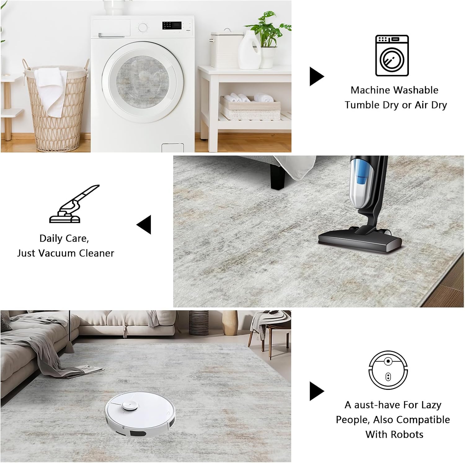 Sunset Waterfall Landscape Round Rug – 2x2 ft Decorative Carpet for Living Room, Bedroom & Study